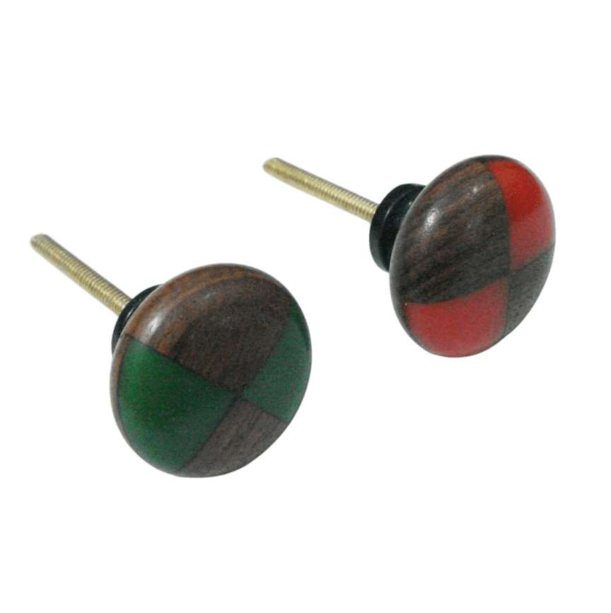 IRON & WOOD RESIN KNOB (POLISH)